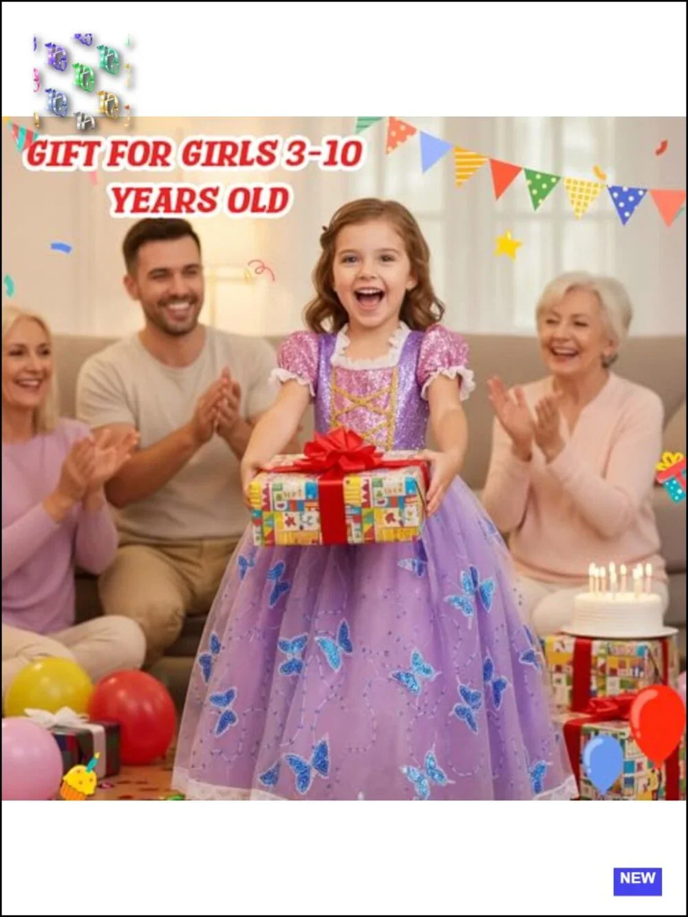 Light Up Princess Dress Costume with Accessories for Girls